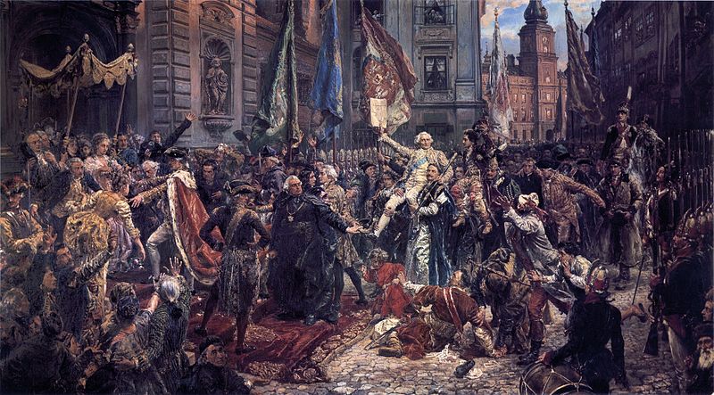Adoption of the Polish Constitution, May 3rd, 1791, by Jan Matejko (1828-1893) painted in 1891, National Museum of Poland.